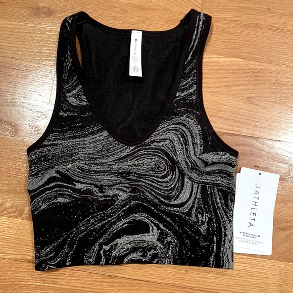 Athleta Tops - Athleta Aurora Seamless Crop Tank - Shine